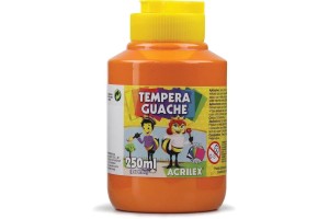 TEMPERA GUACHE ACRILEX PT 250ML LARANJA