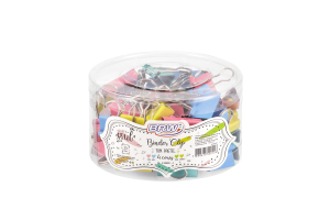 CLIPES PARA PAPEL BINDER 25MM - 48 UN - PASTEL