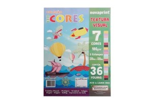 PAPEL ECO CORES TEXTURA VISUAL NOVAPRINT