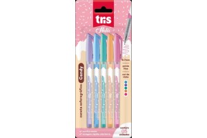 CANETA ESF TRIS HOLIC FOF CANDY KIT COM 5 CORES