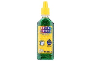 COLA GLITTER ACRLEX 35GR VERDE