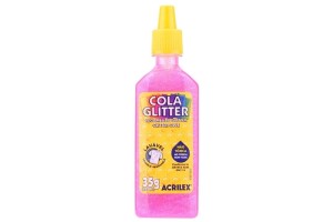 COLA GLITTER ACRILEX 35GR PINK