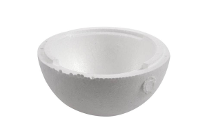 BOLA DE ISOPOR 125MM OCA METADE