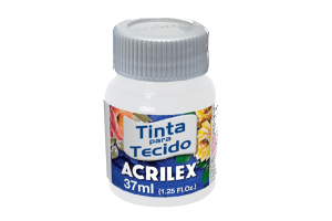 TINTA PARA TECIDO ACRILEX 37 ML BRANCO