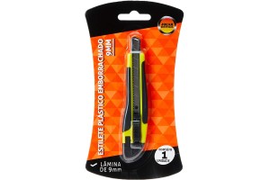 ESTILETE PLASTICO EMBORRACHADO 9MM JOCAR